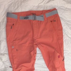 🩷⛷️🏂 Stio Women Environ Ski Snowboard Pants XL Smoky Salmon NWT Waterproof